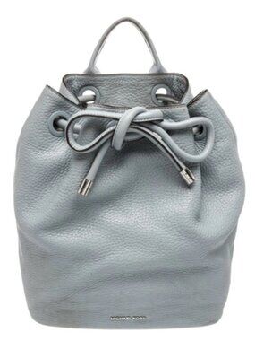 Michael Michael Kors Large Backpack Blue Leather